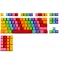 104 Keys Rainbow Doubleshot PBT Backlit Keycaps Set OEM Profile for ANSI MX Mechanical Gaming Keyboard GK/Annie/poker